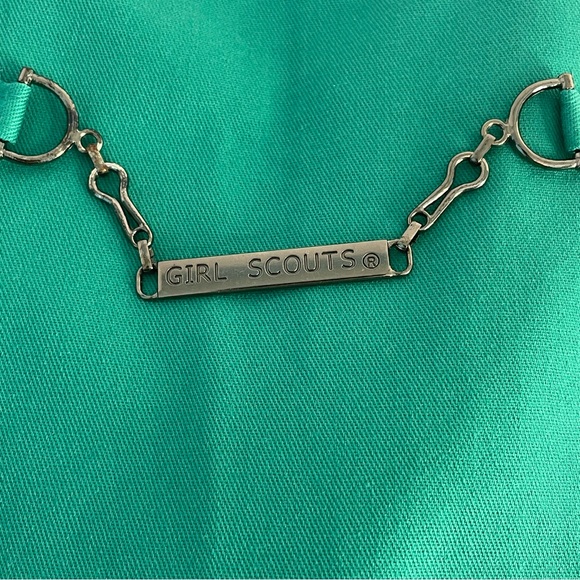 Vintage Girl Scouts Junior Uniform Skort High Waisted Faux Wrap Small Junior 90s - Picture 5 of 14